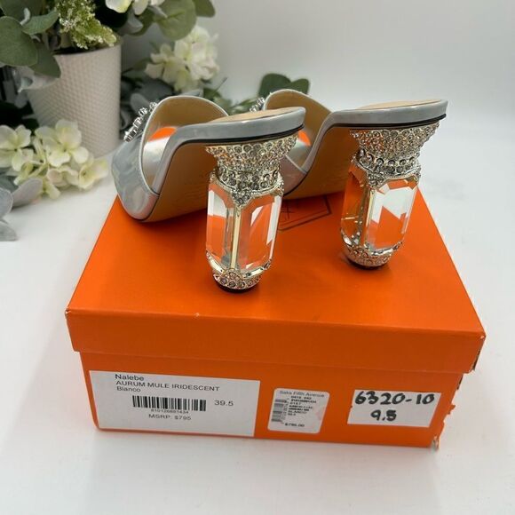 - Women’s Nalebe diamanté iridescent mule, size 39.5 made in Italy - Picture 6 of 9